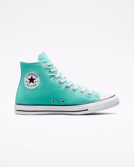 Zapatillas Altas Converse Chuck Taylor All Star Seasonal Color Mujer Turquesa Claro | PE 85ELW7